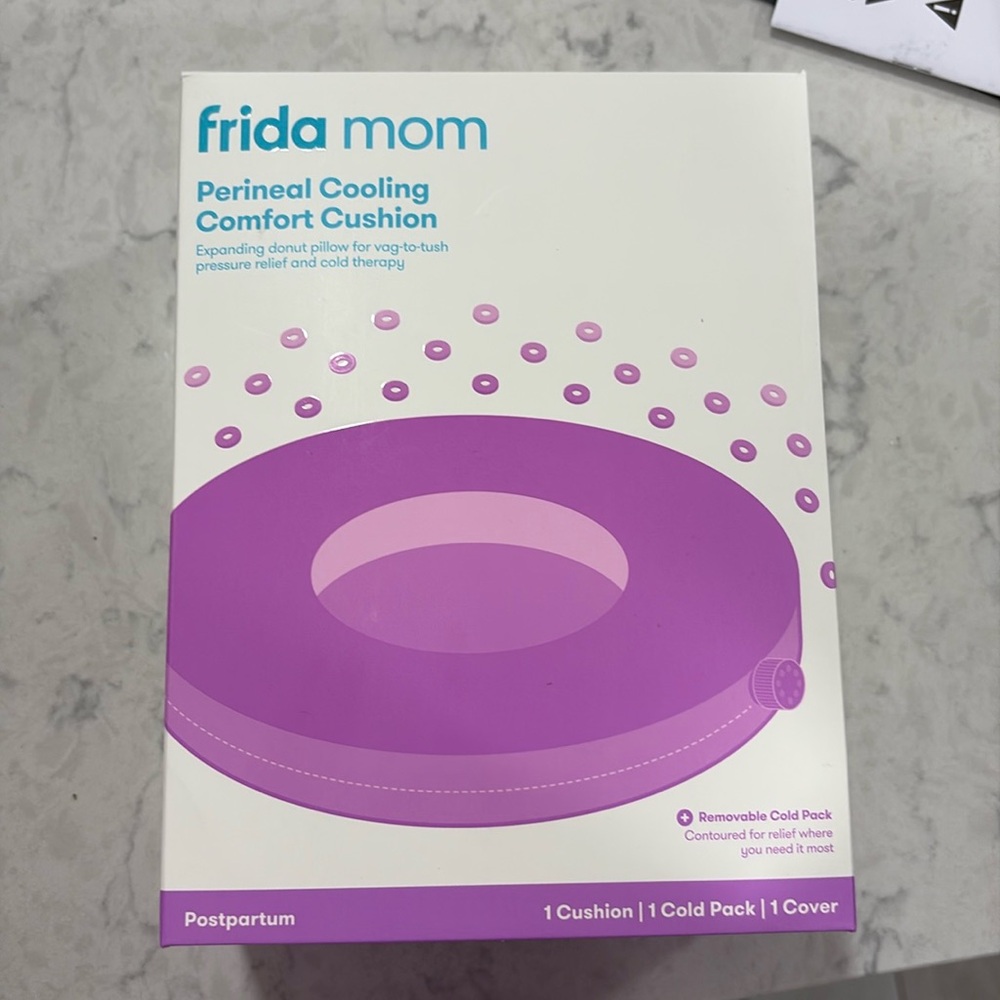 FridaMom Donut Pillow Perineal Cushion with Cold Pack, Postpartum Essential NEW